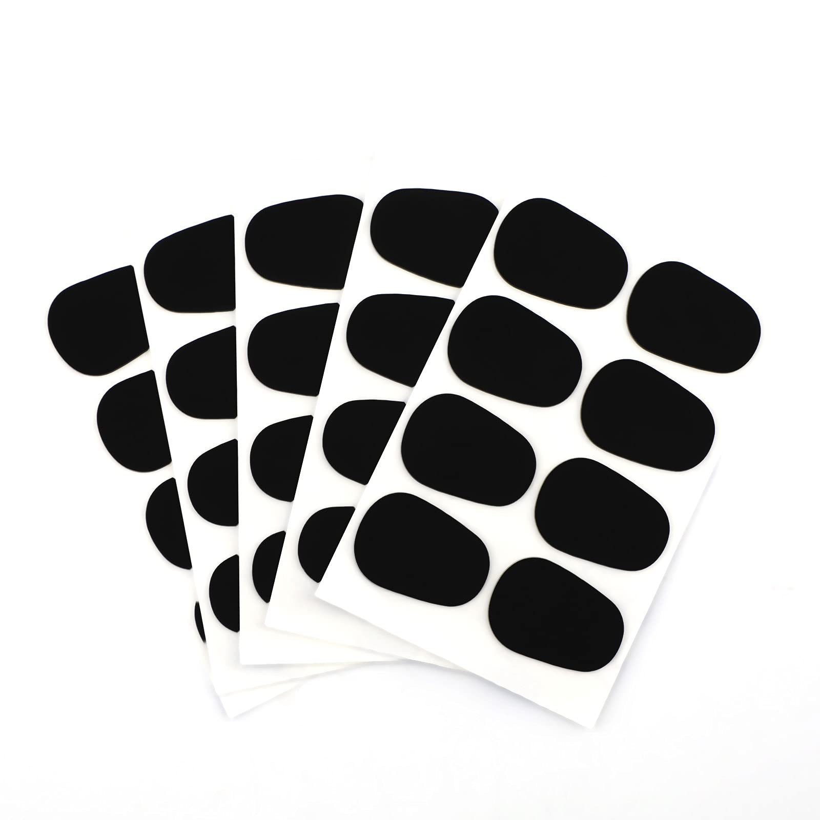 SAVITA 40 Stk 0,8 mm Dick Saxophon Mundstück Pads Gummi-Klarinettenkissen für Anfänger, Musiker, Saxophone und Klarinetten (Schwarz)
