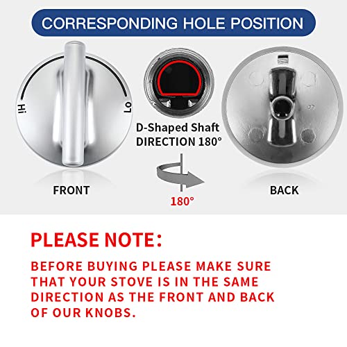 7733P410-60 Surface Burner Knob, Control Knobs Replacement Part Fit For Jenn-Air/Maytag/Kitchenaid Gas Cooktop Stove, Replaces 74007733, Ap5668987, Ps2375871, Ap6011505 (4Pcs) #TOP1