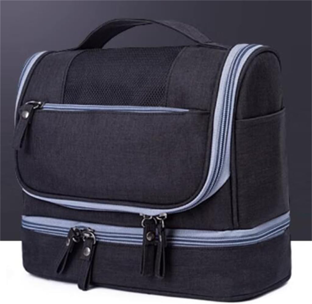 Travel toiletries bag for men and women, dry and wet separation makeup, large capacity, portable, travel storage image 3