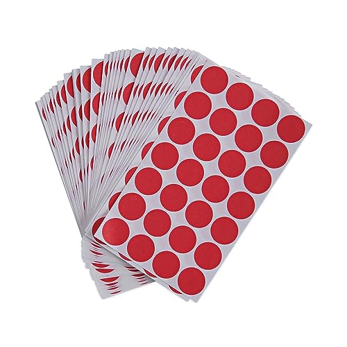 Étiquettes de codage couleur rouge pour le tri et rangement maison