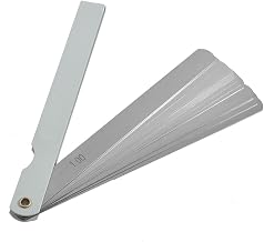 Aexit Ferramenta métrica de calibre de folga de medição de folga de 0,05-1,00 mm 6"