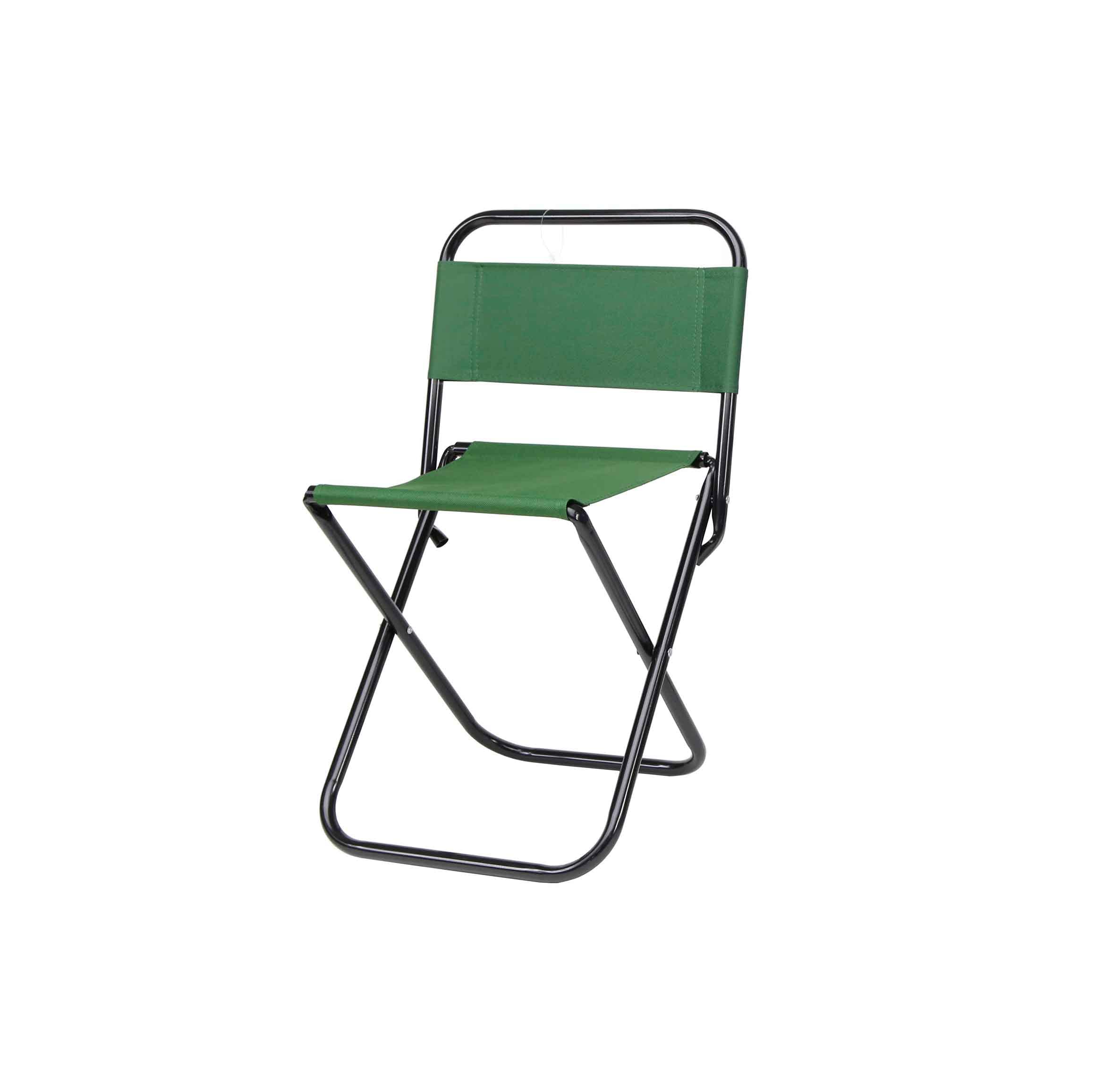 thesecrethome.es - Ultralight Portable Folding Stool with Backrest for Outdoor, Fishing, Camping, Beach, Height: 58 cm x Length: 35 cm (Green)