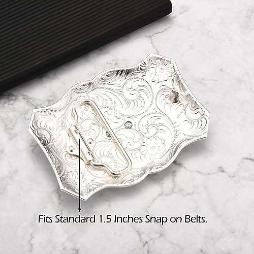 Bboten Western American Belt Buckle Silver Golden Snake Eagle Belt Buckles For Men Dad Large Cowboy Rodeo Belt Buckles thumb #3