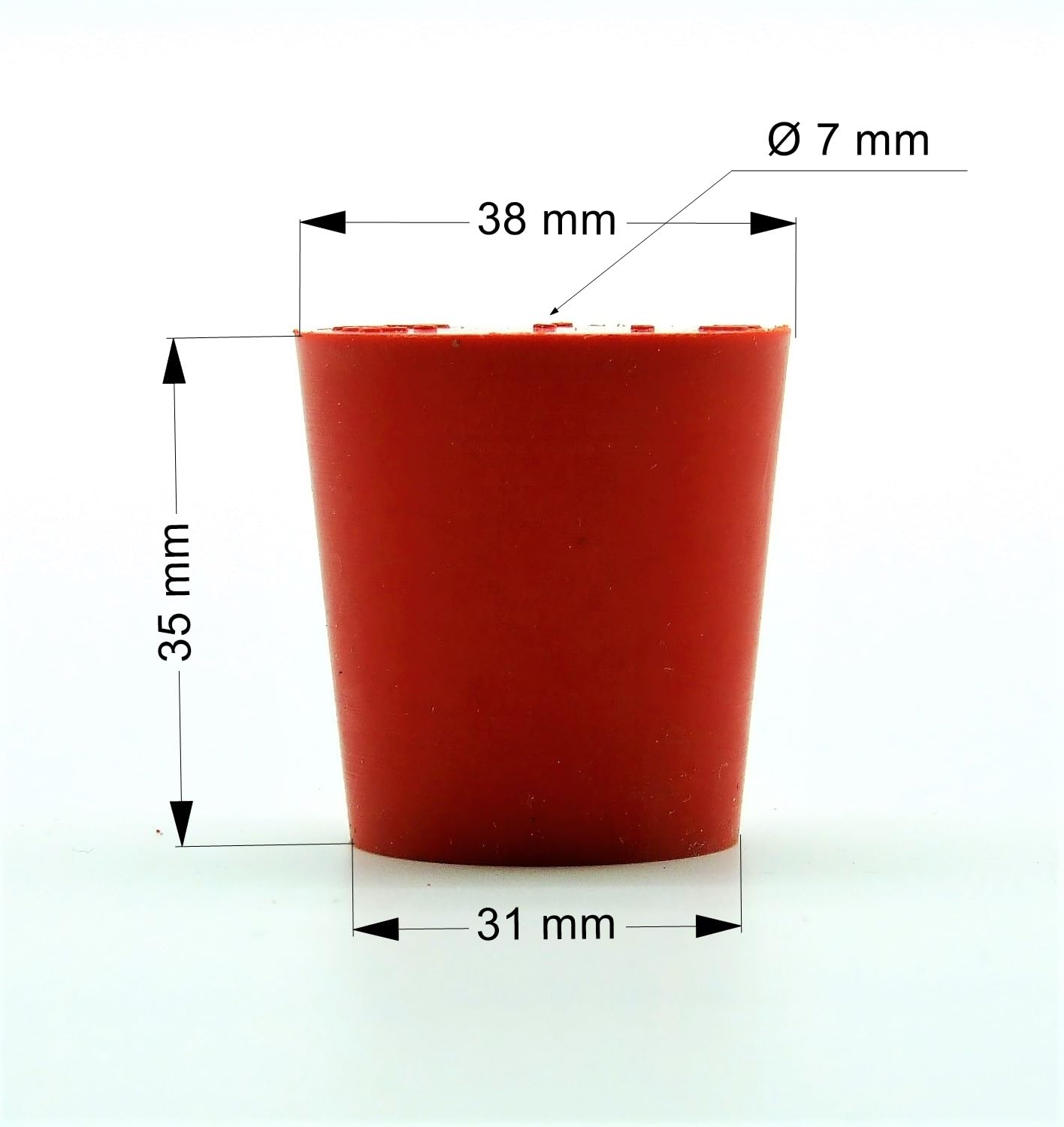 10PZ TAPPO GOMMA CON MANIGLIA - &oslash; Mm.27