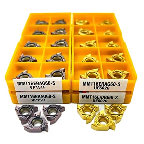 Thread Tools 16ER Carbide Cutting Tools Thread Tools TMP1105 (Size : 10PCS(1box), Color : 16ER AG60-S VP15TF)