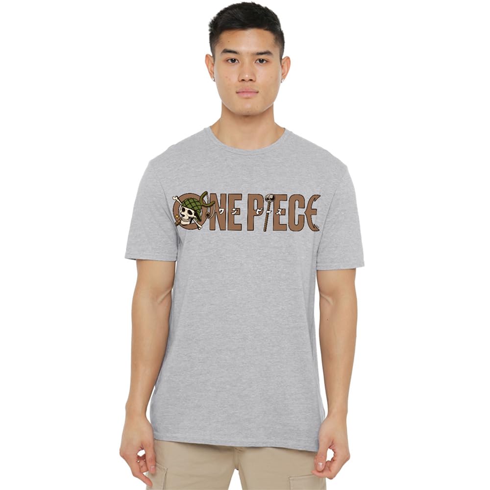 One Piece Usopp Slingshot Logo Unisex T-Shirt, Athletic Heather, Medium