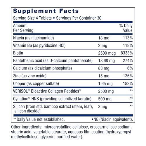 Life Extension Hair, Skin, & Nails- Collagen Plus, 120 Count - image 2