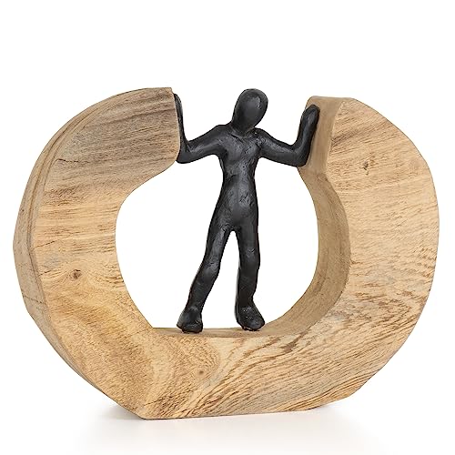 Moritz Escultura I Argumento I 22 x 7 x 17,5 cm I Decoración de madera I Esculturas Decoración I Moderno I Salón I de madera I Escultura de madera