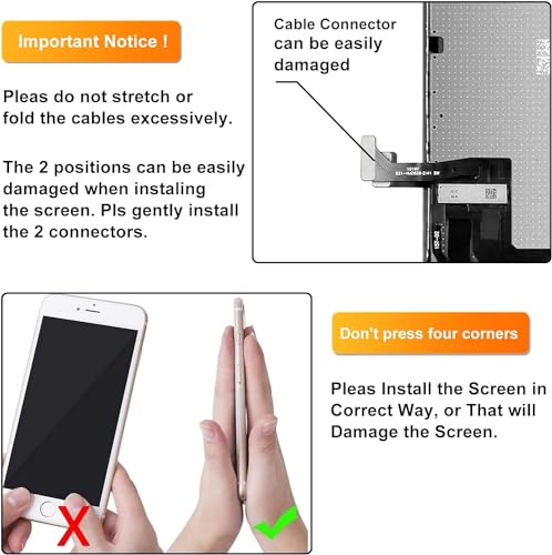 Ll Trader - Schermo Touch Screen Di Ricambio Per Iphone Se 2022 3ª Generazione Nero Lcd Digitalizzatore Con Strumenti Di Riparazione U01 - 5