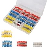 DINGYUAN Cosses thermo‑soudables avec gaine thermorétractable – 140 pièces, étanche...