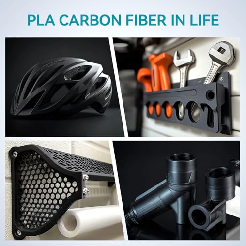 Image of SUNLU Carbon Fiber PLA, Strong and Lightweight PLA 3D Printer Filament, PLA Filament 1.75mm Dimensional Accuracy + /- 0.02 mm, Neatly Wound 3D Printing Filament, 1KG Spool. (Black)