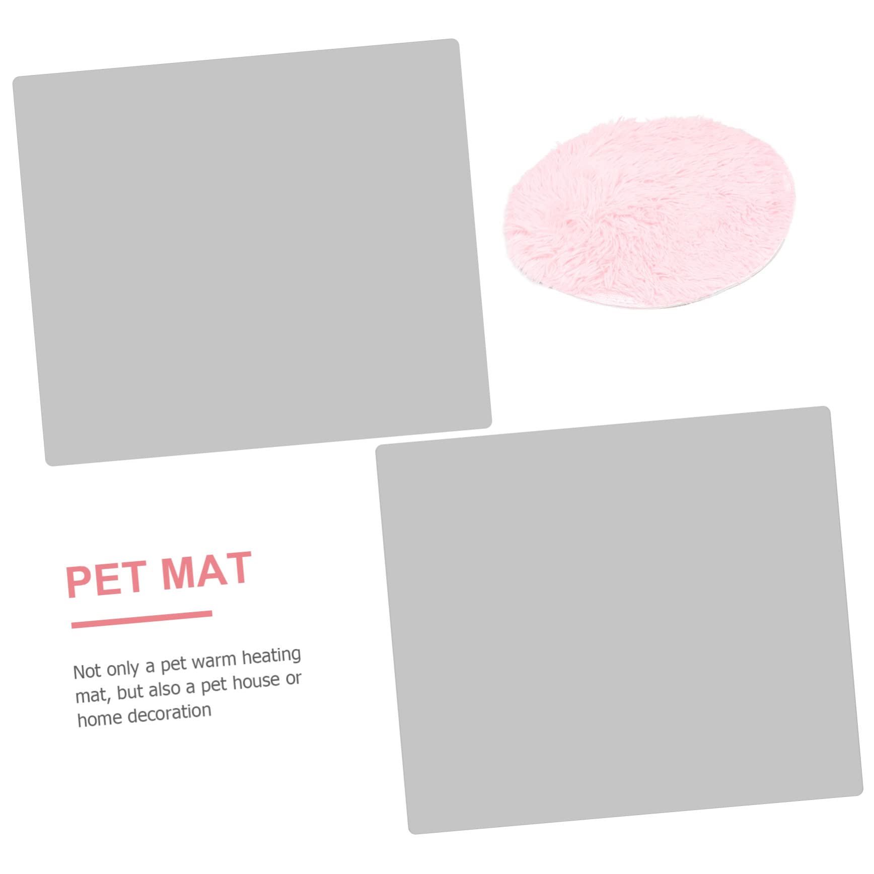 Hohopeti 1pc Cat Bed Mat Pet Indoor Heating Mat Pet Heated Warming Pad Electric Pet Blanket Pet Supplies Washable Bed Pet House Heated Blanket Floor Mat Anti-leakage and Fabric - Image 3