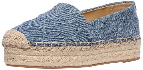 Image of Michael Kors Women's Lynn Espadrille Ballet Flat, Union Wash, 7 UK