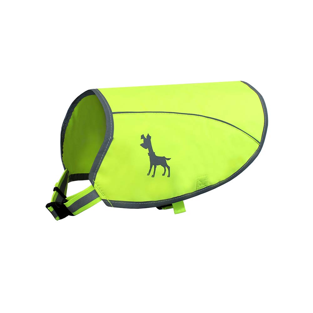 Gilet pour chien Alcott Essentials jaune néon vêtement de sécurité taille S ajustable