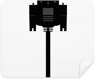 Black Display Screen Cable Plug Cleaning Cloth Screen Cleaner 2pcs Suede Fabric