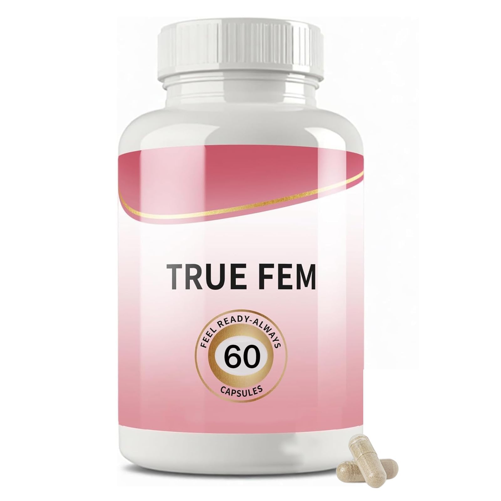 True Fem Capsules, Feminine Probiotics Vitamin Capsulas for Women 60 Count