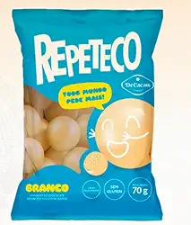 Repeteco DeCacau – 2 pacotes 70g cada Drágeas Chocolate Gramado Sem Glúten | Seguro para Celíacos (Chocolate branco)