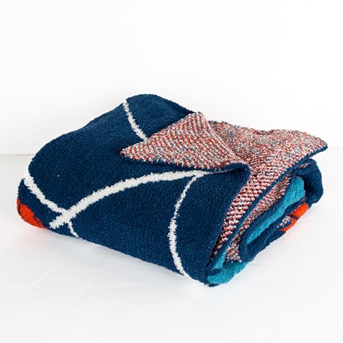 Image of Jay Franco Marvel Spiderman Feather Knit Throw Blanket 50x60 Super Soft | Fluffy Fuzzy Fleece for Kids & Adults, Lightweight Cozy Machine Washable, Officially Licensed Marvel Throw, Couch & Bed, Blue