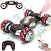 Fosgoit Gesture Sensing RC Stunt Car Toys for 6-12 Boys Girls, Birthday Gifts for Kids, 2.4Ghz 4WD Hand Controlled RC Car with Light & Music & Spray, Double-Sided 360° Rotating