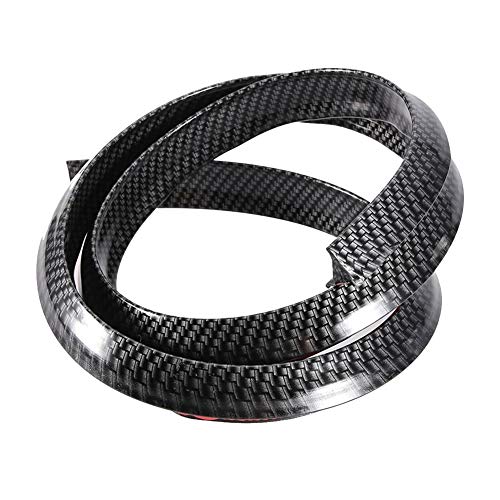 Protector de Cejas de Arco de Rueda de Coche-Fender Flares de Guardabarros de Fibra de Carbono Cejas de Arco de Rueda de Coche Proteger Almohadilla antiarañazos