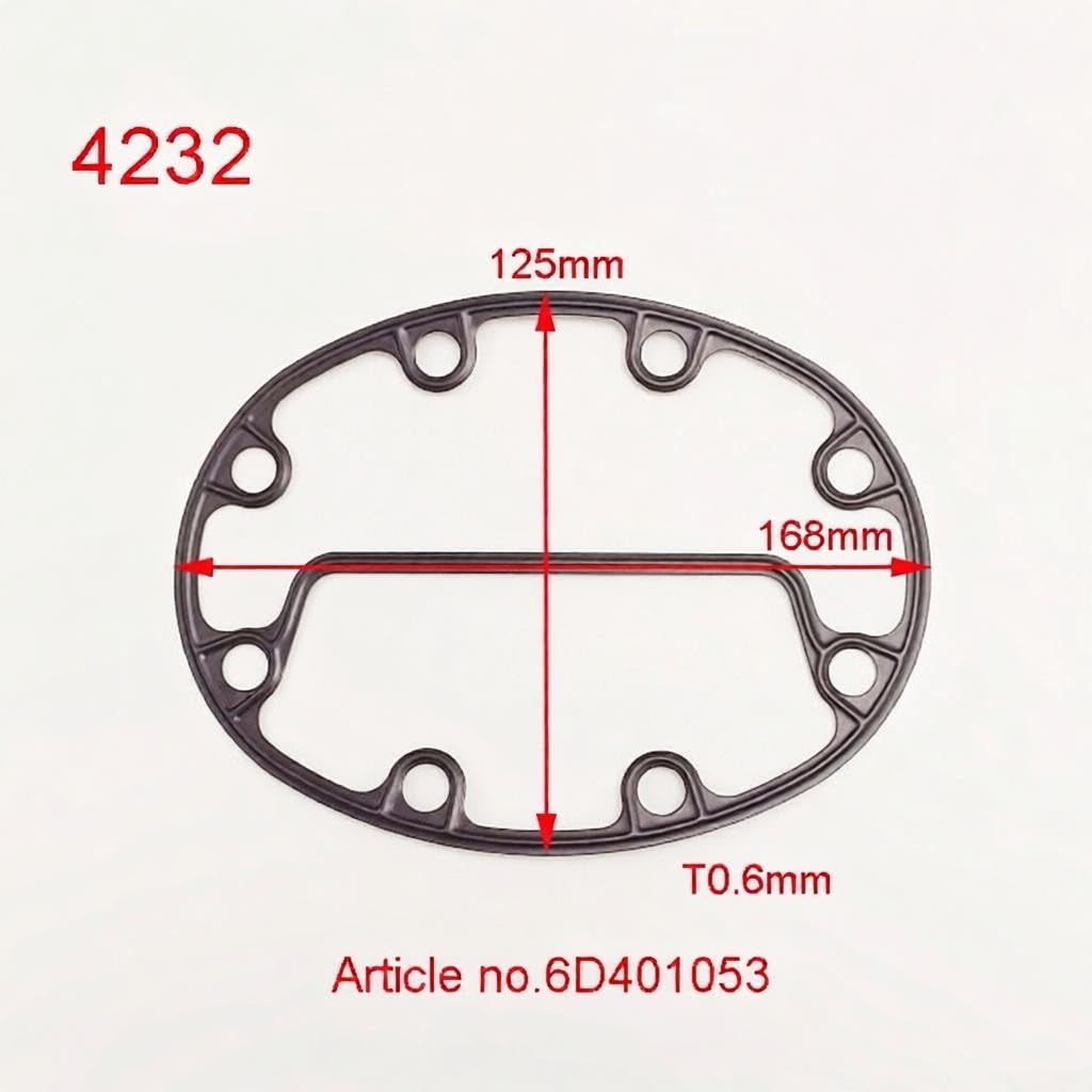 Junta de para placa de Válvula para compresor Refrigeración 06D - Kit de Sellado para Modelo 4232 y 4233(4236)