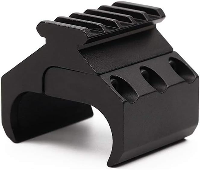 Tactical Double Barrel Clamp Mount, 20mm Picatinny/Waver Rail Adapter Laser Sight Flashlight Base Mount for Horizontal Double Barrel Rifle