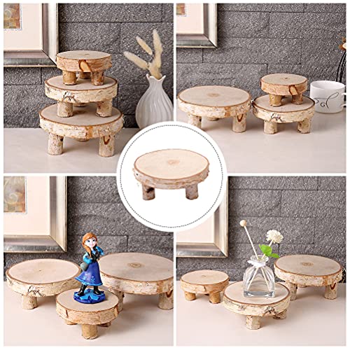 Partykindom 1Pc Wood Slice Table Diy Unfinished Wooden Table Photo Prop Wood Craft Ornament For Home/Wall/Kitchen/Room Decor #TOP4