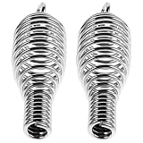 BUTIFULSIC 2 Pezzi Acciaio Maniglia Porta Argento Inox a Molla per Stufa