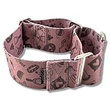 PASEOS SEGUROS Y ATRACTIVOS. Perfecto para cuellos largos con una medida de entre 31 y 40 cm de circunferencia. Sugerencias de razas: galgo español, galgo inglés, lebrel afgano, borzoi, razas grandes de podenco, bull terrier inglés y pitbulls con complexión ligera. Elige el color que mejor se adapte al aspecto de tu perro (actualmente hay 4 disponibles). ¡También hay una CORREA A JUEGO DISPONIBLE por separado o como conjunto que incluye tanto el collar como la correa (cuando no está agotado)!