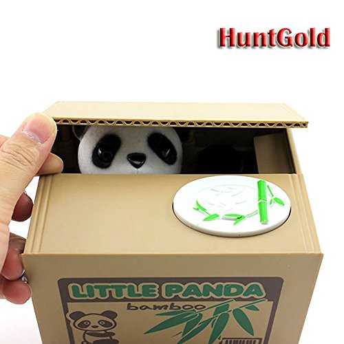 HuntGold cute panda volent l'argent boîte tirelire économiser médaille(1pcs)