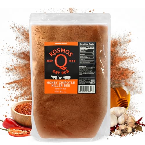 Kosmos Q Honey Chipotle Killer Bee BBQ Dry Rub, 16 oz