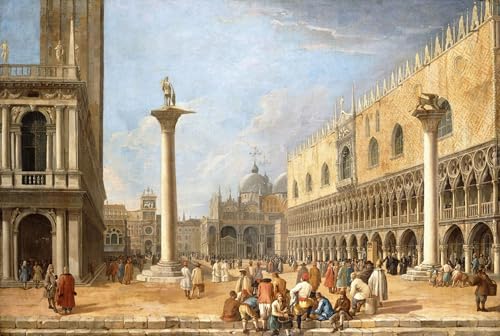Tableau Toile Venise pour habiller un mur vide avec une affiche d'art 60x90