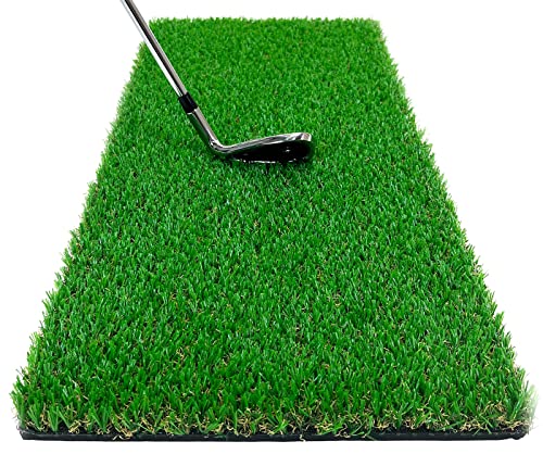 GolfStyle ゴルフマット 20mm ラフ芝 ゴルフ 練習 マット 素振り スイング アイアン アプローチ Rough Turf 練習器具 室内 屋外 人工芝 SBR 30×60cm ラフ 芝生 単品