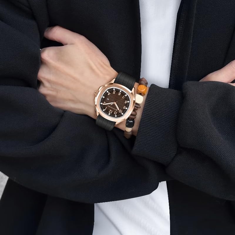 Image of GIORDANO Analog Watch for Men - Textured Dial, Stainless Steel Strap, Date Display, Quartz Movement, Water Resistant