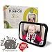 Baby Car Mirror 40% LARGER, CLEARER, SAFER - +2 FREE bonuses | Backseat Mirror for Rear facing Car Seat - Infant In Sight | Baby Mirror to see baby | CRASH TESTED | Safety Approved