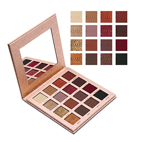 Fanicea Professional Eyeshadow Palette And Smooth Brush High Pigmented 16 Colors Mattes Shimmers Natural Custom Eyes Makeup Kit Long Lasting Waterproof Colorful Powder With Mirror For Daily, Party #TOP6