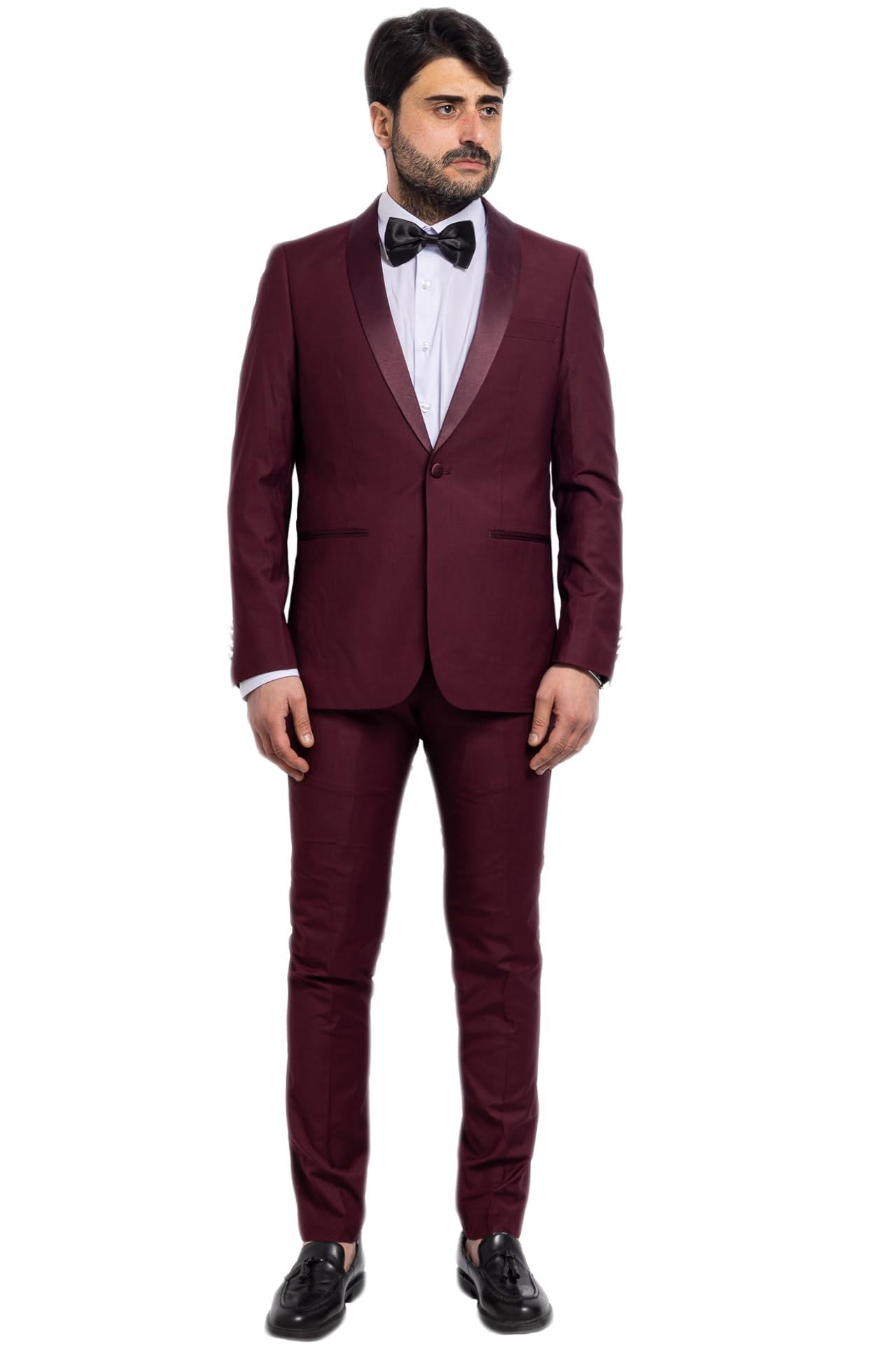 Smoking Uomo Sartoriale Completo Elegante Vestito Casual Cerimonia VEQUE