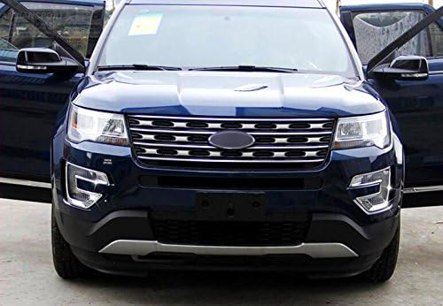 ITrims ABS Chromed Car Accessories Front Fog Light Lamp Cover Trim 2PCS for Ford Explorer 2016-2017