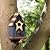 Glitzhome 9"H Rustic Patriotic Garden Distressed Wooden Decorative Bird House