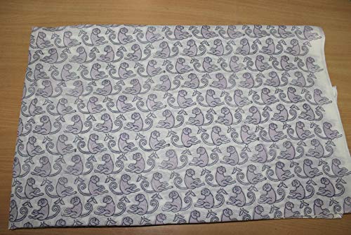 Tkanina bawełniana z nadrukiem blokowym, ręcznie drukowana, indyjska tkanina, miękka tkanina bawełniana firmy The Yard, Jaipuri Kurti Print materiał na szale, letnią sukienkę (20