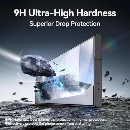 Image of STP FEEL 2+1 Pack For Samsung Galaxy S25 Ultra 5G (7.8 inch) Tempered Glass Screen Protector with Camera Lens Protector, 9H Hadness, Diamond-Grade Shatterproof, HD Clear, Anti-Scratch
