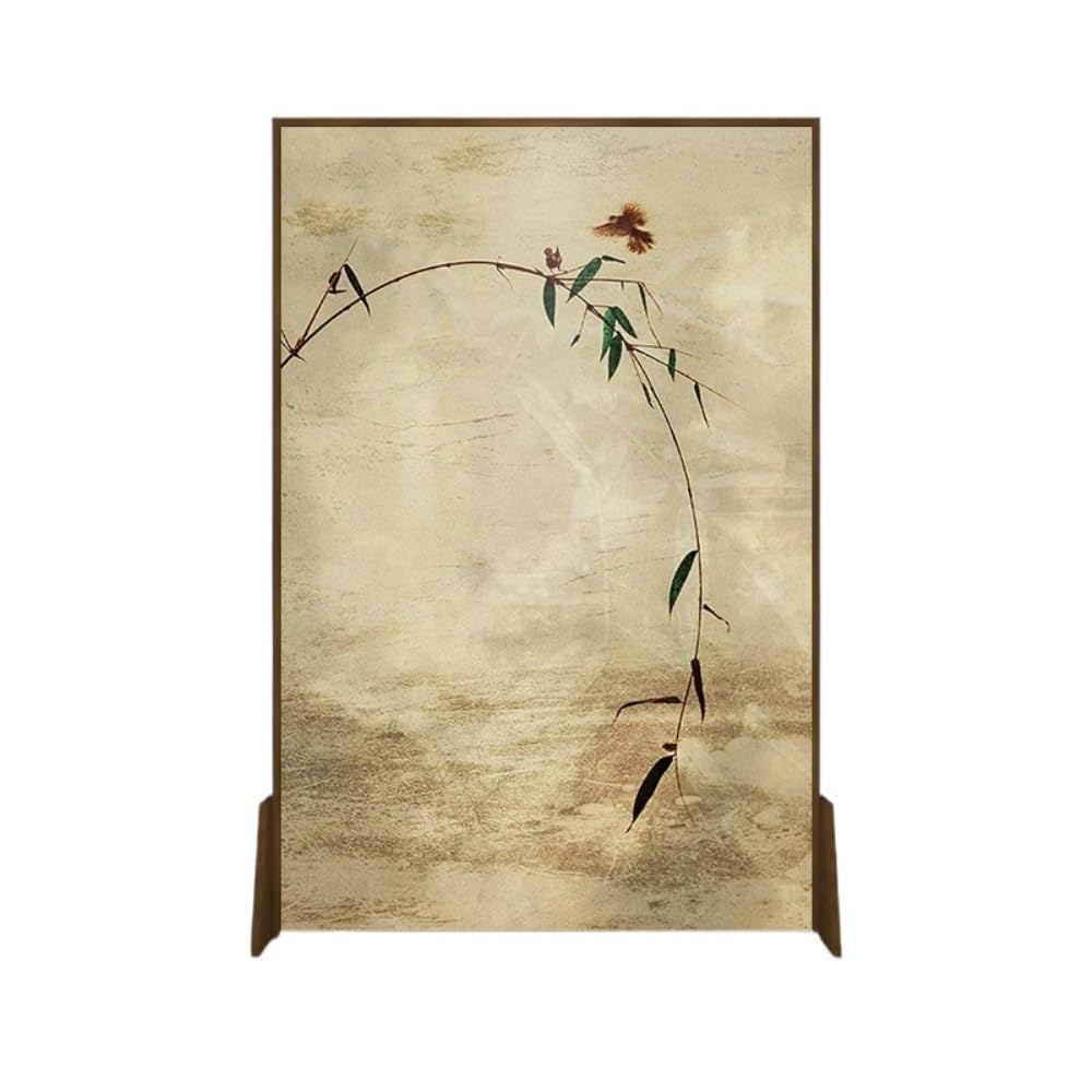 Privacy Screen Floor-standing Screen Partition, Living Room, Home Entrance Background Wall, Bedroom Decoration, Bamboo Floor Room Divider