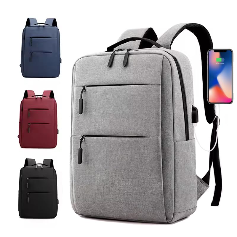 R&P ENTERPRISE LTDModern Multi-Functional Laptop Backpack, 15.6 Inch, Water-Resistant and Durable, with USB Charging Port, Sleek Design for Business and School, Available in Three Colors