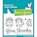 Lawn Fawn Clear Stamps 3"X2"-Thankful Mice -LF936