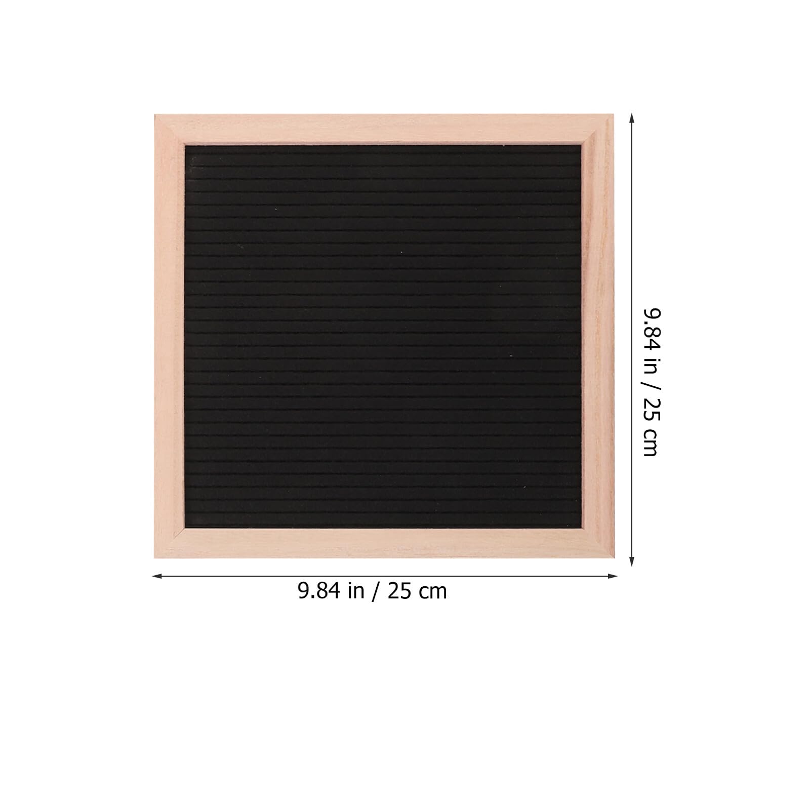 Sosoport Filz letterboard mit Holzrahmen und Ständer Quadratische Memotafel für Haushalt und Büro Austauschbare Buchstaben Stabile Aufstelltafel Praktische Nachrichtentafel