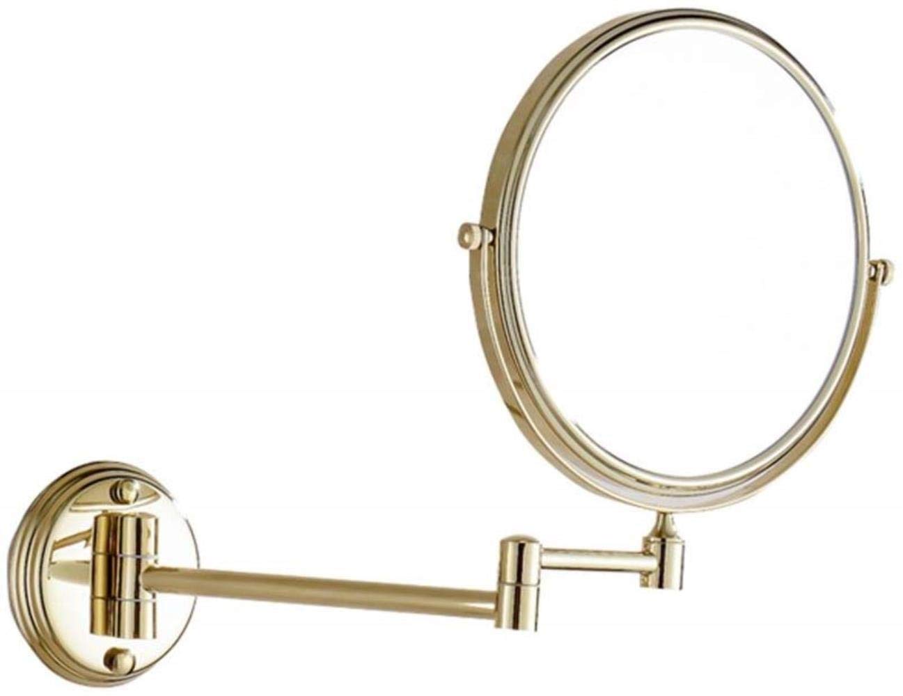 Miroir de maquillage pliant et rotatif à fixer pour un maquillage précis
