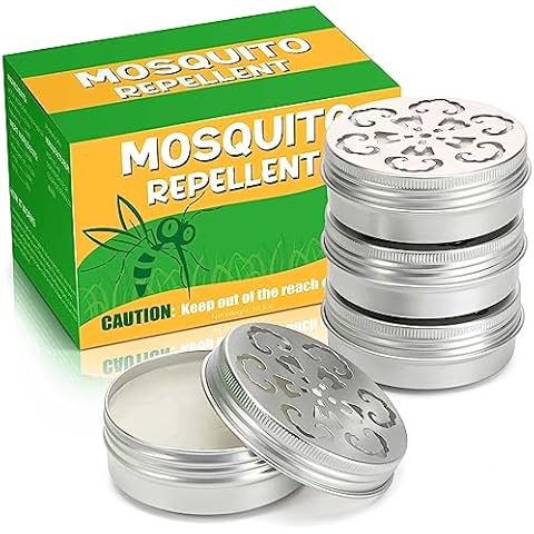4 Pack Powerful Mosquito Repellent - Natural Deet Free Mosquito Repellent for Kids Adults Outdoor Patio Home Travel Camping Yard, Keep Mosquito Away Mosquito Barrier Cover