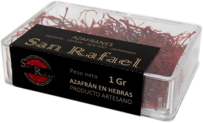 SAN RAFAEL - Azafrán en Hebra |★Calidad SUPERIOR | caja de metacrilato - 1Gr