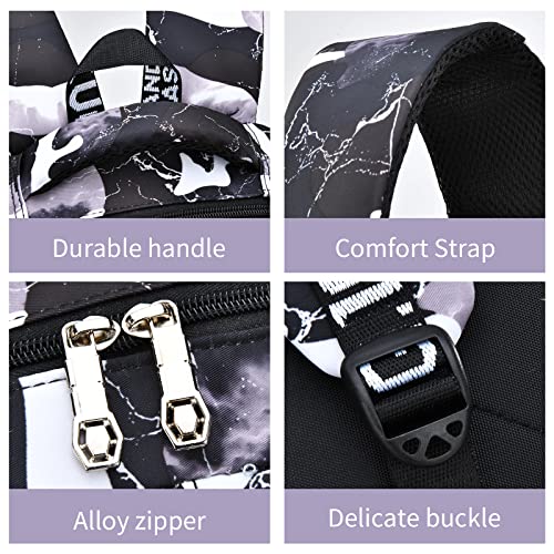 Image of Ladyzone Camo School Backpack Lunch Box Set Lightweight Schoolbag Travel Camp Outdoor Daypack