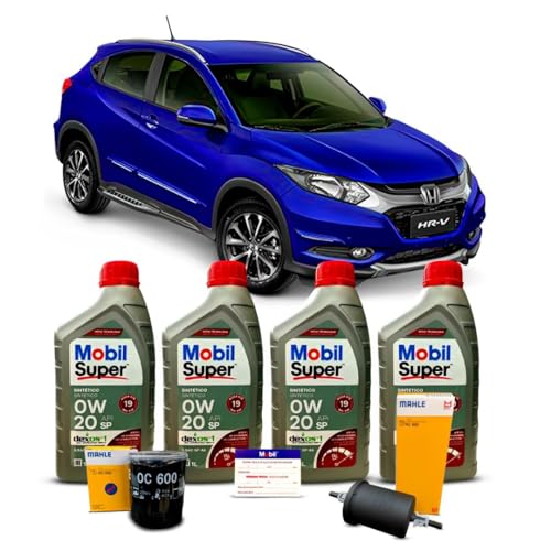 Kit Troca de Oleo 0w20 e Filtros Honda HRV 1.5 1.8 2015 até 2023